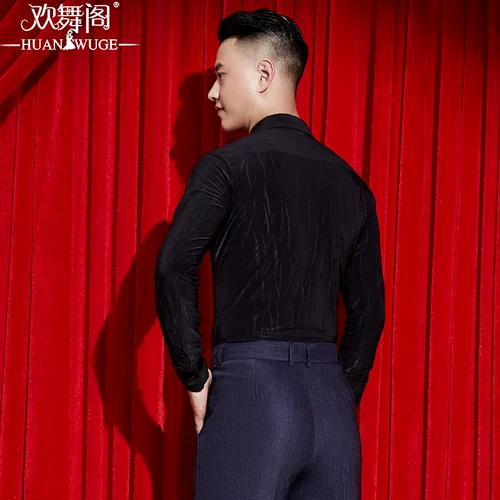 欢舞阁 Современный танец взрослые мужчины лучшие с длинным рукавом национальный стандартный танец танец вальц танец танец новая танцевальная одежда