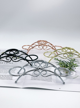 水晶球七星阵架子金属底托轻奢