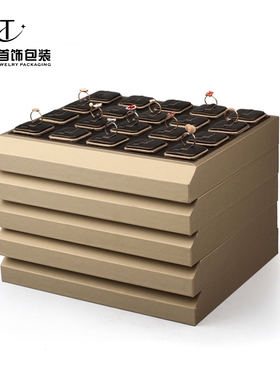 香槟pu皮戒指项链手镯饰品收纳