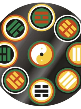 新款万字符盘 八卦 墙贴 28厘米 31公分太极盘 314mm太极盘