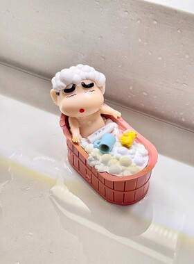 蜡笔小新cos澡盆手机支架