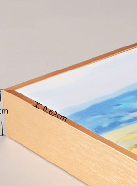 简约铝合金外框油画框线条窄边画框免装裱材料定制油画外框定做