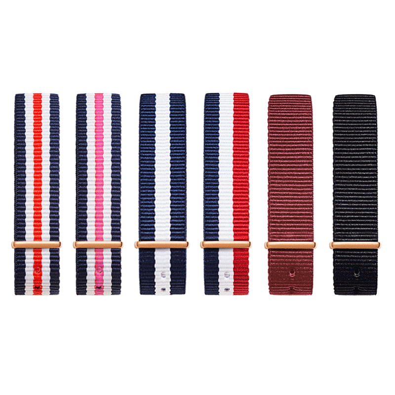 适配dw尼龙丹尼尔惠灵顿拼手表带 纪爵仕配件