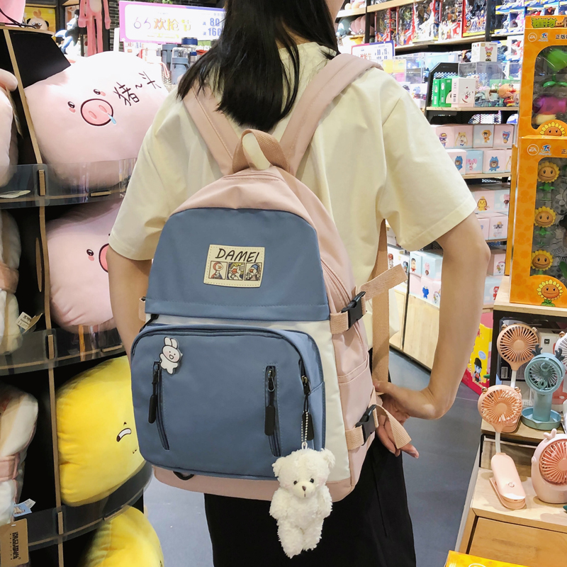 古着感书包女韩版高中学生初中生森系原宿ulzzang少女日系双肩 古着感书包女韩版高中学生初中生森系原宿ulzzang少女日系双肩