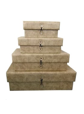 现代简约轻奢皮革首饰收纳盒