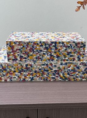 现代简约轻奢皮革首饰收纳盒