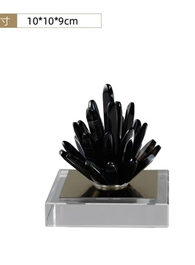 现代简约皮革摆件客厅创意玄关