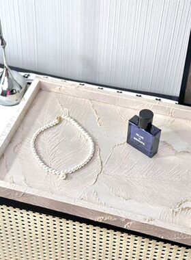 现代简约轻奢皮革首饰收纳盒