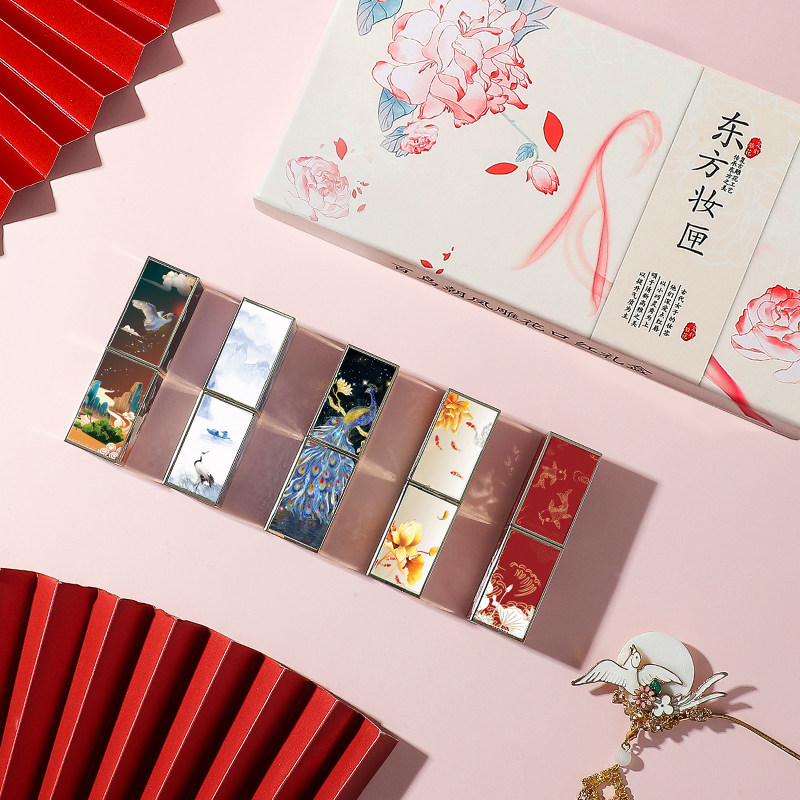 故宫风套装礼盒全套盒小众品牌口红 kufire唇膏/口红