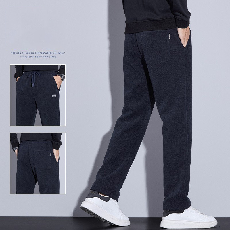 2025秋冬新款男士休闲裤加绒加厚博奥绒保暖直筒宽松男士潮流休闲,淘宝优惠券,粉丝福利购,淘宝优惠卷