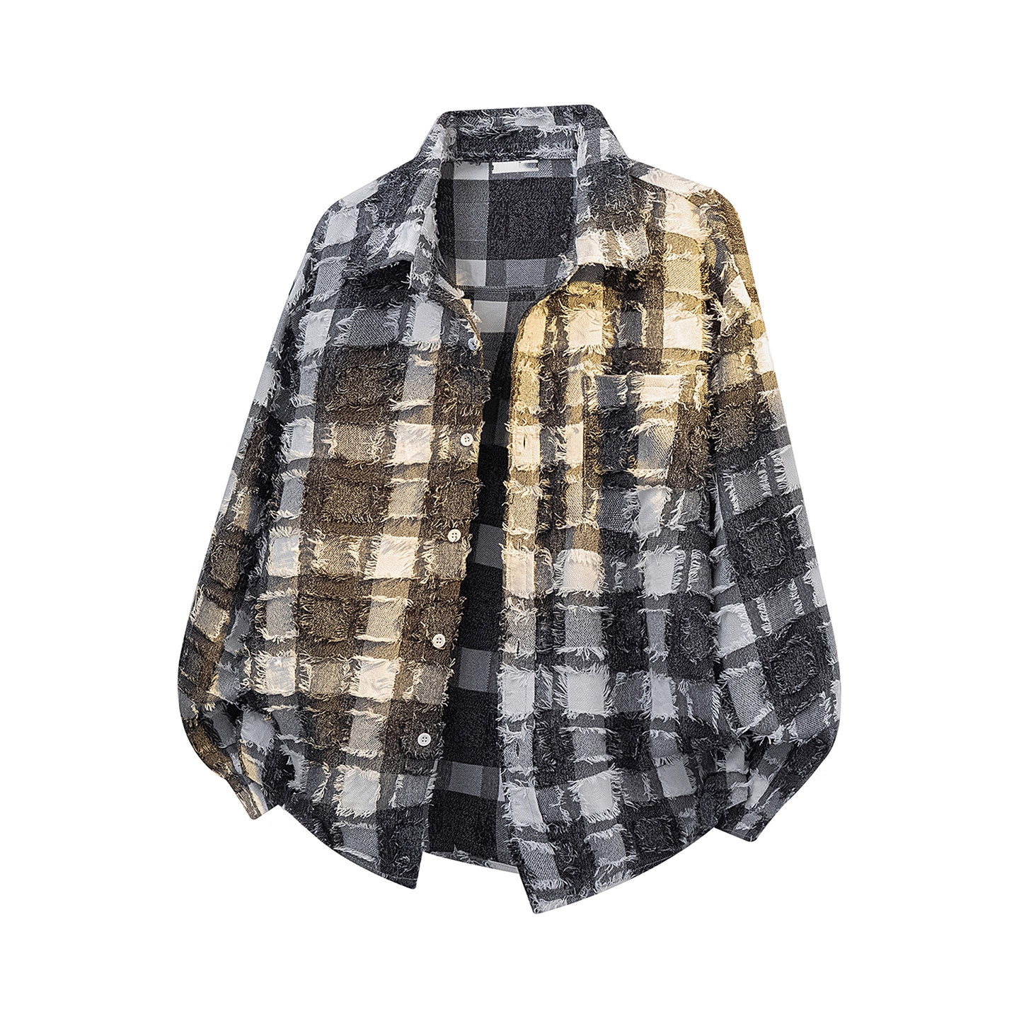 夏季新款格子长袖衬衫男薄款宽松潮流青少年衬衣长袖休闲百搭上衣,淘宝优惠券,粉丝福利购,淘宝优惠卷