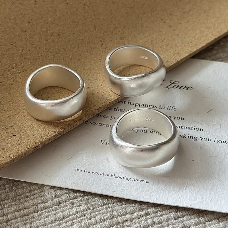 S925纯银韩版小众设计感闭口重工日系博主指环韩国风时髦戒指,淘宝优惠券,粉丝福利购,淘宝优惠卷