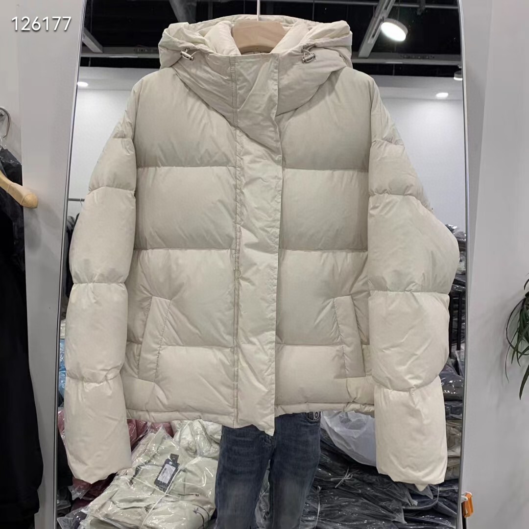 2024冬季新款美拉德加厚90白鸭绒保暖短款新年战袍红色羽绒服外套 - 图0