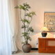 Simulation green plants top ten contribution trees ancient style indoor high-end light luxury fake plants living room floor decoration ornaments