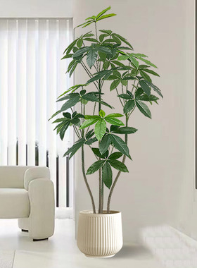 仿真绿植高端轻奢发财树室内客厅装饰摆件大盆栽仿生植物假花摆设