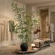 Bamboo simulation green plant large floor-standing potted plant
