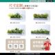 Simulated green plants and landscaping combinations, tropical plant partitions, flower troughs, flower boxes, bionic artificial flowers, indoor landscape decoration