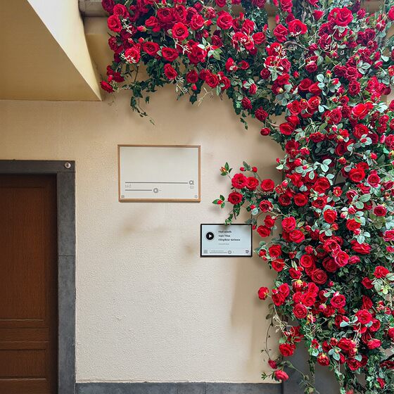 Simulated rose vine internet celebrity background