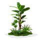 Simulated green plants, large-scale combination landscaping, tropical fake plants