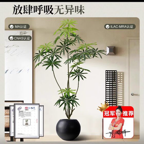 Peacock wood simulated green plants for high-end light luxury customers
