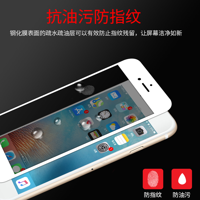 适用苹果6钢化膜iphone6plus全屏6s防摔6splus全包边6SP抗蓝光6P高清防指纹苹果新9D软边ipone屏幕puls手机膜-图1