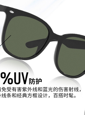 钢化玻璃偏光镜太阳镜高级感眼镜女新品时尚大框开车出行防晒墨镜