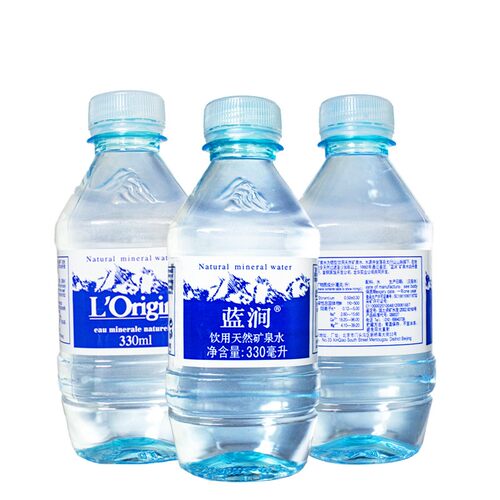 蓝涧矿泉水（Naural Mineral Water)330mlx24瓶整箱 - 图1