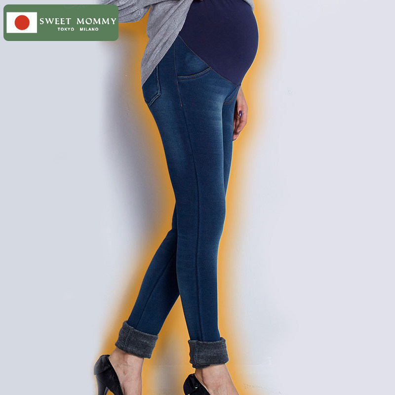 sweetmommy孕妇托腹裤子冬季加绒长 SweetMommy海外孕妇直筒裤