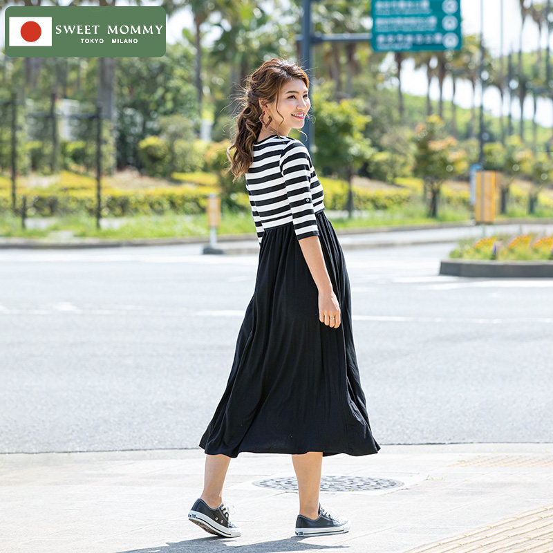 特惠sweetmommy孕妇套装春秋连衣裙 SweetMommy海外连衣裙
