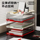 Desktop file storage rack transparent multi-layer storage rack