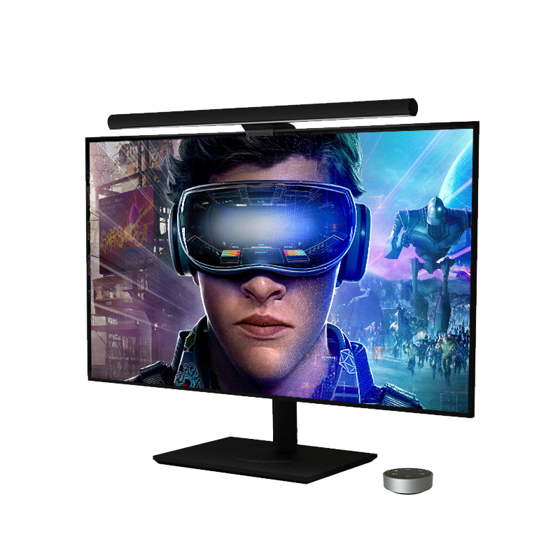 ELESENSE屏幕挂灯无线飞梭智能调光护眼米家曲面屏电脑显示器挂灯 - 图3