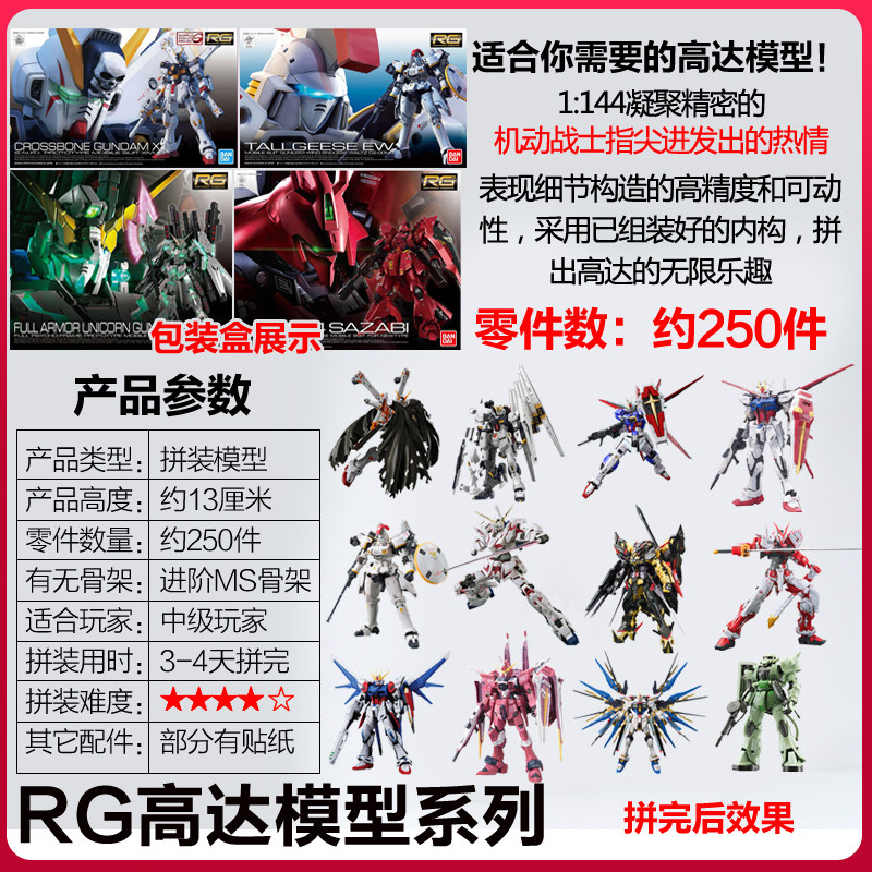 万代RG拼装模型新安洲零号机 Z高达绿扎古艾比安金异端现货_虎窝淘