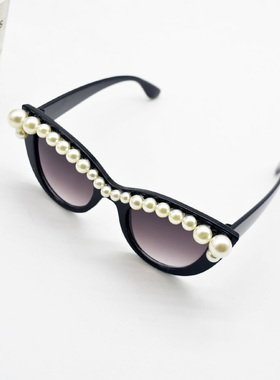 猫眼大框紫色太阳镜女士防紫外线网红墨镜个性偏光眼镜时尚遮阳镜