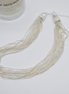 其他合金金属锁骨链女多层项链