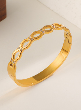 2025新品轻奢白钻手镯