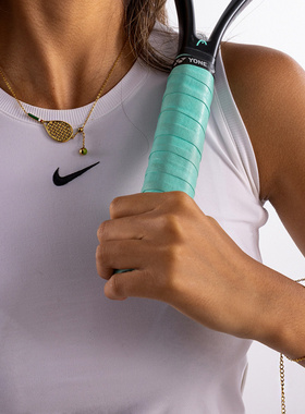 钛钢滴油网球拍吊坠项链手链套装