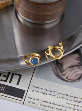 轻奢钛钢树脂马术戒指