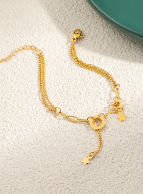 2025新款钛钢星星手链女