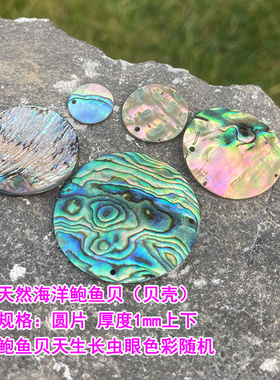 海洋新西兰鲍鱼贝8-40圆片偏心圆