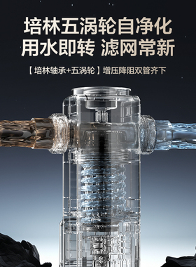 海尔净水自净化前置过滤器家用自来水全自动反冲洗大流量Z12
