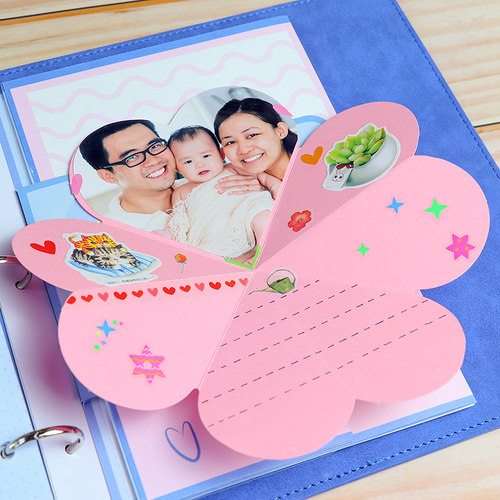 幼儿园成长手册卡通机关贴纸儿童纪念册档案足迹宝宝相册装饰材料 - 图2
