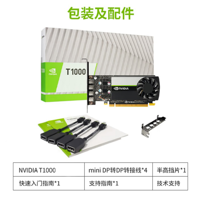 丽台NVIDIA T1000平面制图3D设计4k多屏炒股T400专业显卡T600升级 - 图3