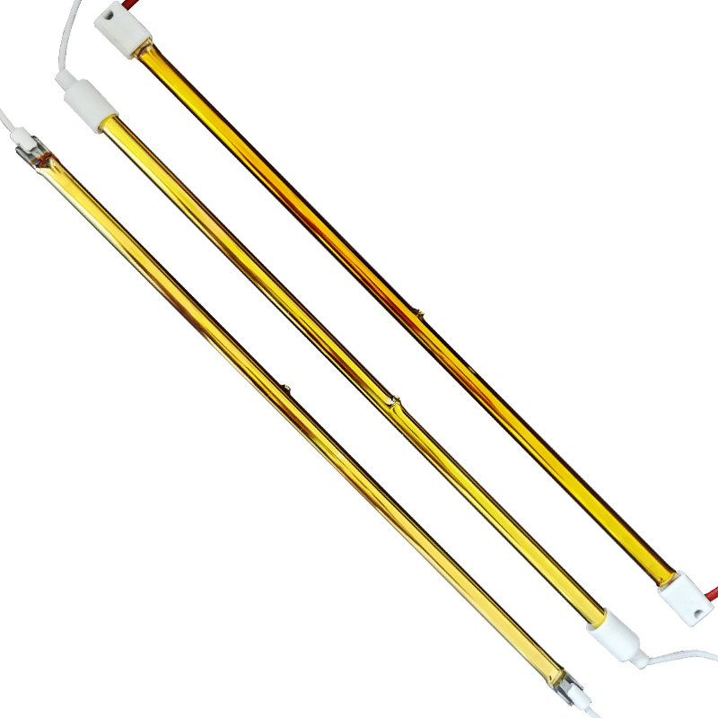 红外线加热管烘箱消毒柜镀金发热管石英电热管220V浴霸取暖器灯管-图3