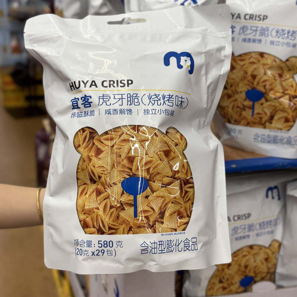 麦德龙代购宜客虎牙脆烧烤味580g尖角脆网红膨化小零食小吃袋装