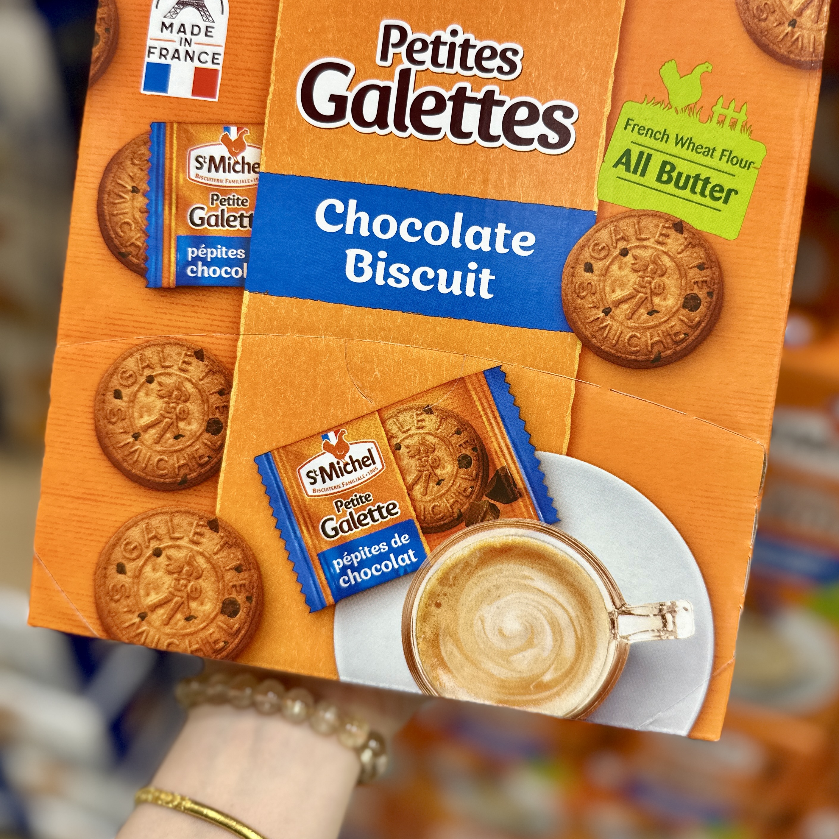StMichel巧克力饼干700g法国进口黄油巧克力饼干下午茶点心零食 - 图1