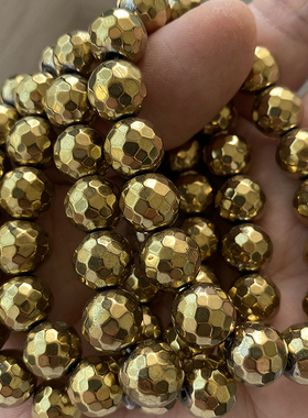 镀色黄铁矿切面手链女款