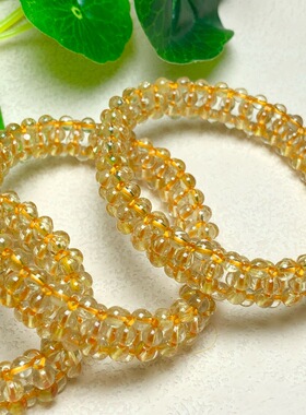 天然金发晶手排手工编织手串发晶钛晶水晶饰品男女礼物