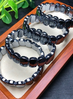 天然太赫兹手排男女能量石多晶硅钛赫兹手牌快速融冰手串饰品