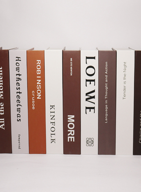 现代简约仿真书摆件装饰