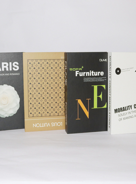 现代简约仿真书摆件装饰假书道具